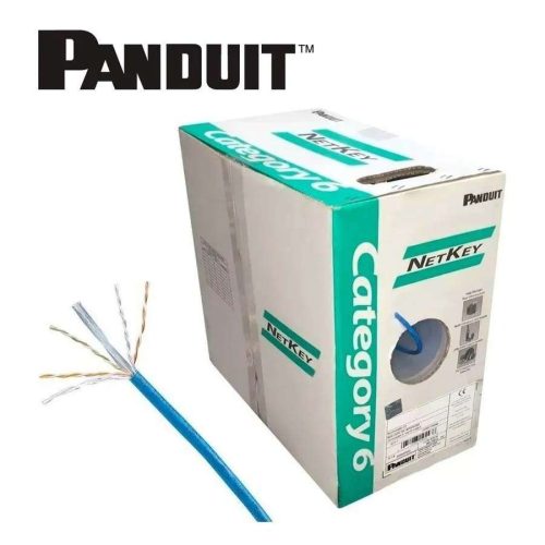 ROLLO DE CABLE U/UTP PANDUIT NUL6C04BU-C CATEGORIA 6 LSZH 305 mts