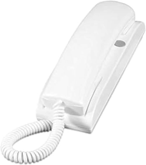 سماعة على الاذن سلكي انتركوم ايطاليانو بزر واحد PT510EW لفارفيزا الايطالية - بيضاء