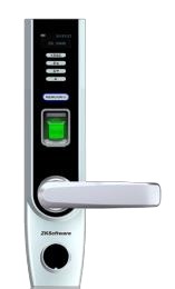 Model L5000 Description Fingerprint Capacity: 500 Password Capacity: 100 Card Capacity: 100 Log Capacity: 30,000 Communication: USB-Host. Door Thickness: 35-80 mm Backset: 55 mm