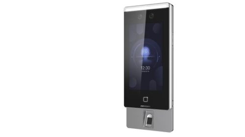 DS-K1T671MF Pro Face Access Terminal Forced mask wearing alert: If the recognizing face does not wear a mask, the device will prompt a voice reminder. At the same time, the authentication or attendance will be failed 7-inch LCD touch screen, 2 Mega pixel wide-angle lens, built-in M1 card reading module Face recognition distance (without face mask): 0.3 m to 3 m, Duration ＜ 0.2 s/User, Accuracy rate ≥ 99% Max.6000 faces, Max.6000 cards and Max. 5000 fingerprints